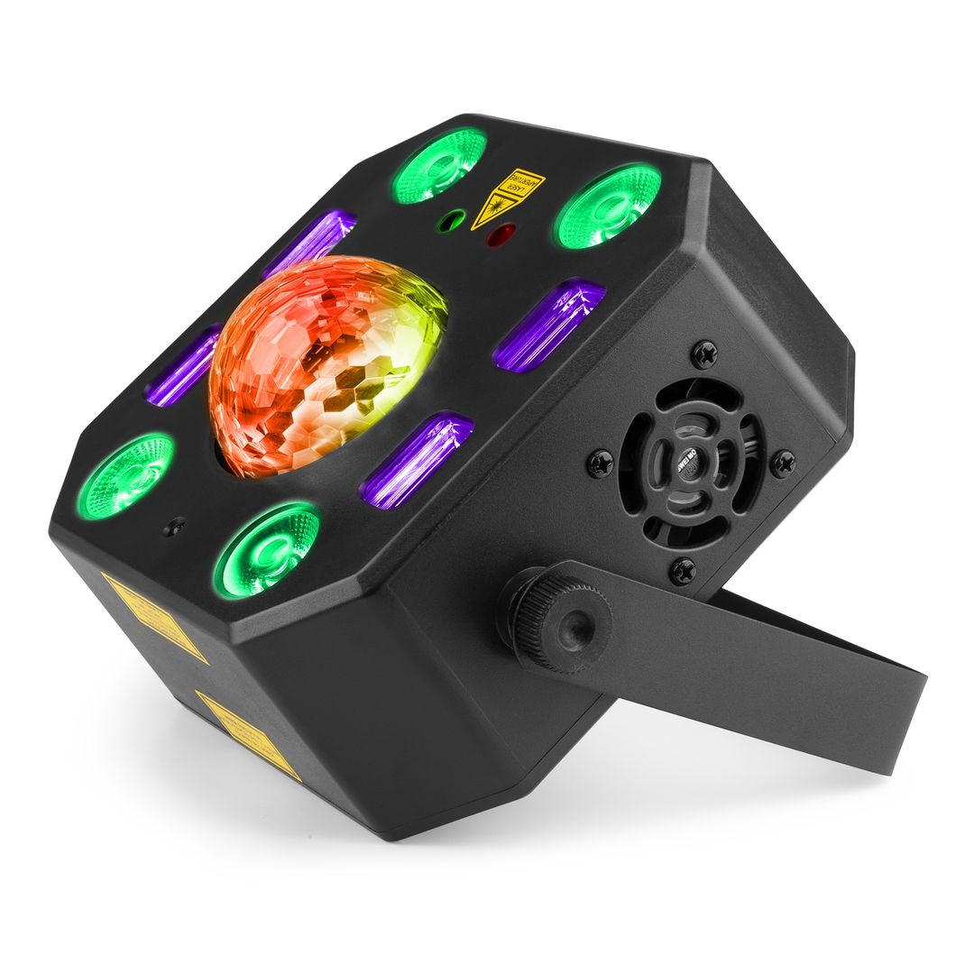 Efecto de Luz LED 5 en 1 con Láser, Jelly Ball, PAR, UV y Estrobo BeamZ LightBox5