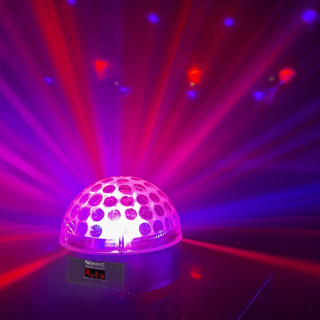 Efecto de Luz LED 6x1W de 6 Colores con DMX y Mando BeamZ JB60R Jelly Ball