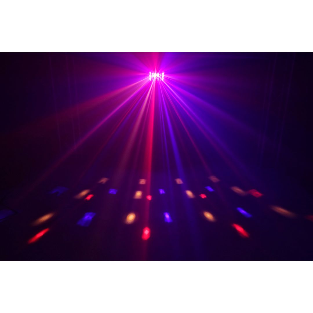 Efecto Derby LED 9x3W con Láser Rojo/Verde y Estrobo BeamZ Magic2