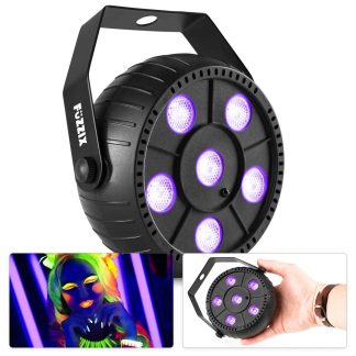 Foco PAR LED Luz Negra UV con Batería 6x1W Fuzzix PLP14