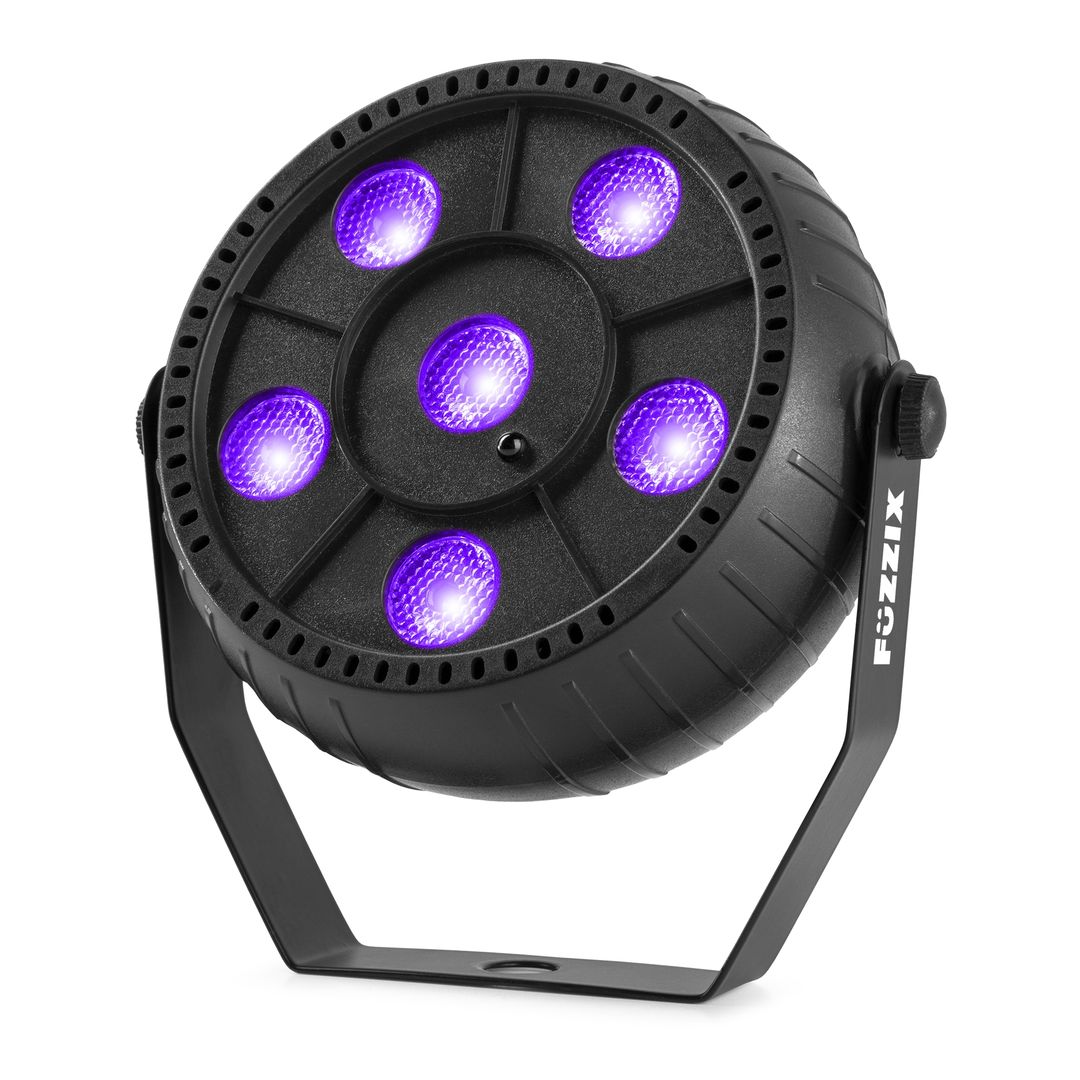 Foco PAR LED Luz Negra UV con Batería 6x1W Fuzzix PLP14