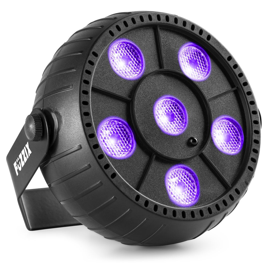 Foco PAR LED Luz Negra UV con Batería 6x1W Fuzzix PLP14