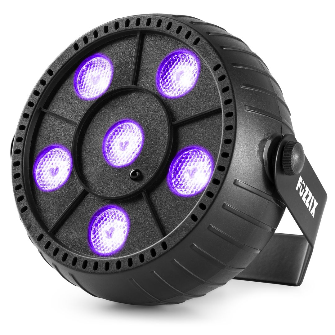 Foco PAR LED Luz Negra UV con Batería 6x1W Fuzzix PLP14