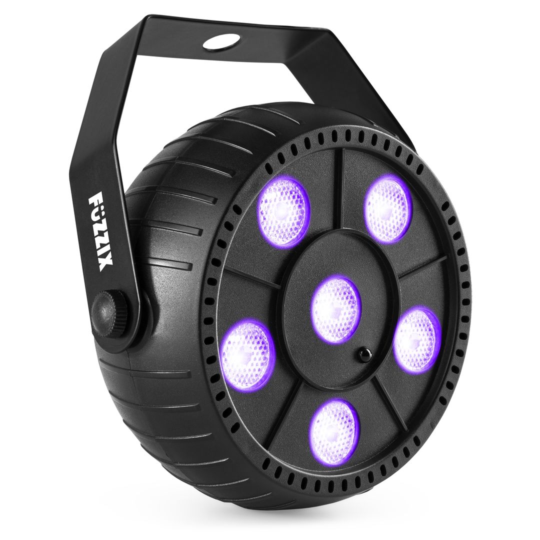 Foco PAR LED Luz Negra UV con Batería 6x1W Fuzzix PLP14