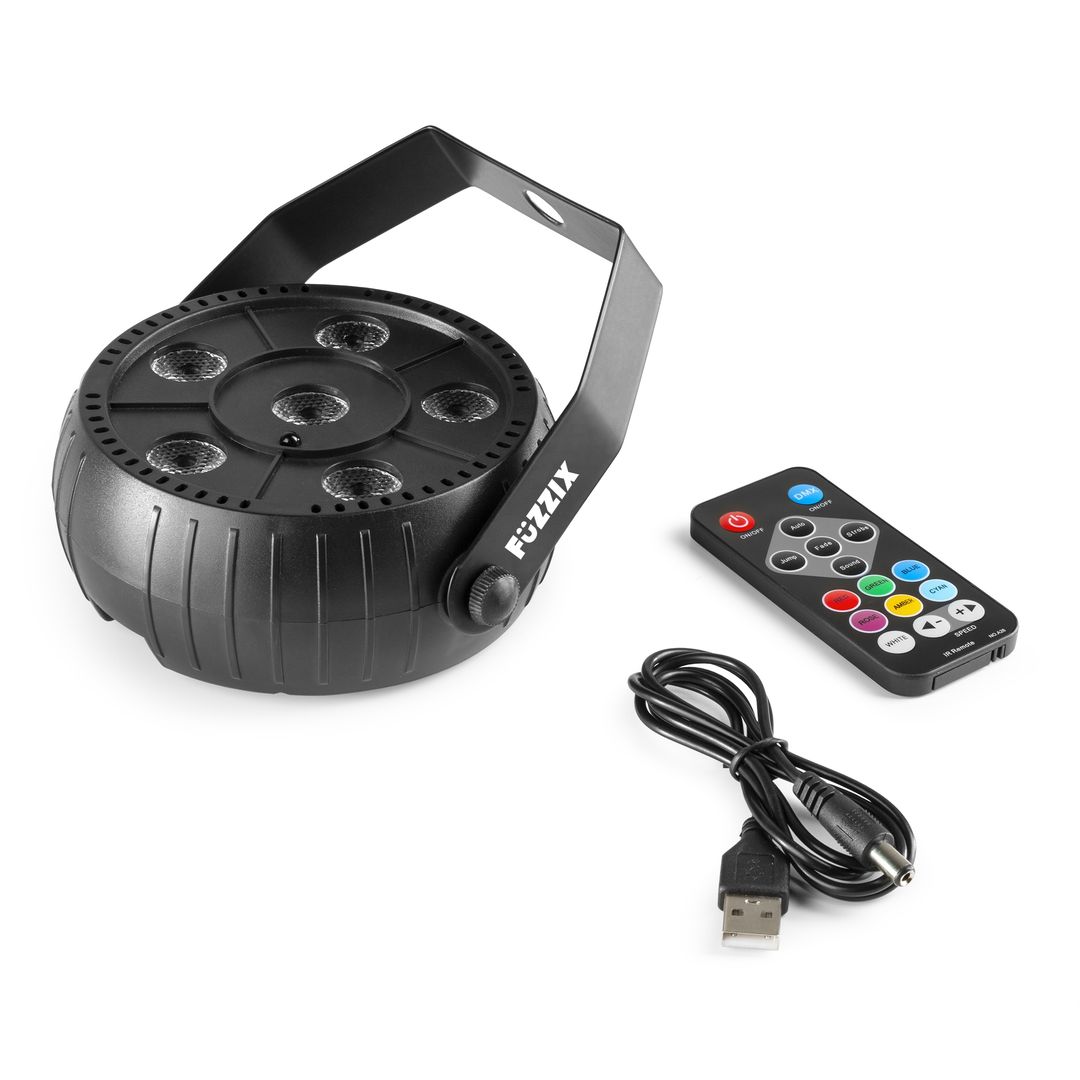 Foco PAR LED Luz Negra UV con Batería 6x1W Fuzzix PLP14
