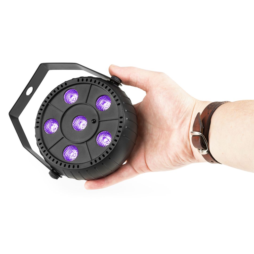 Foco PAR LED Luz Negra UV con Batería 6x1W Fuzzix PLP14