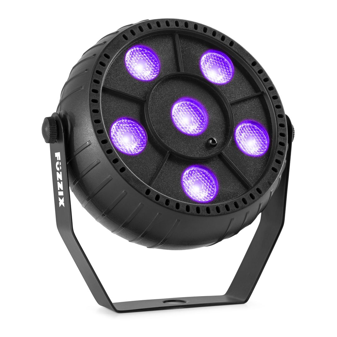 Foco PAR LED Luz Negra UV con Batería 6x1W Fuzzix PLP14