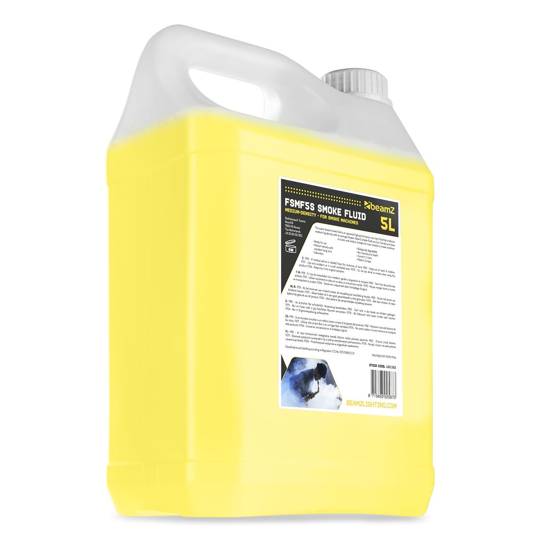 Líquido de Humo Base Agua Densidad Media 5 Litros BeamZ FSMF5S