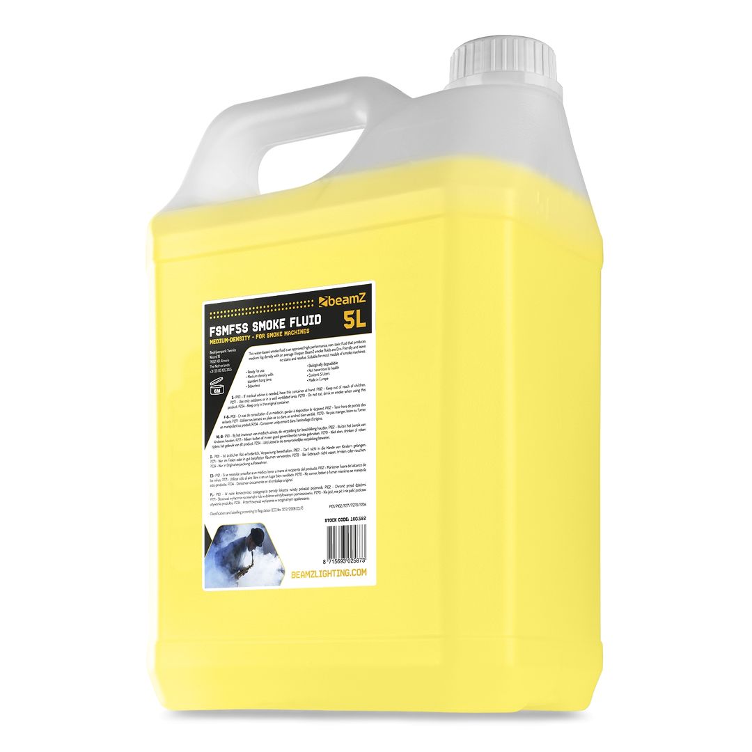 Líquido de Humo Base Agua Densidad Media 5 Litros BeamZ FSMF5S