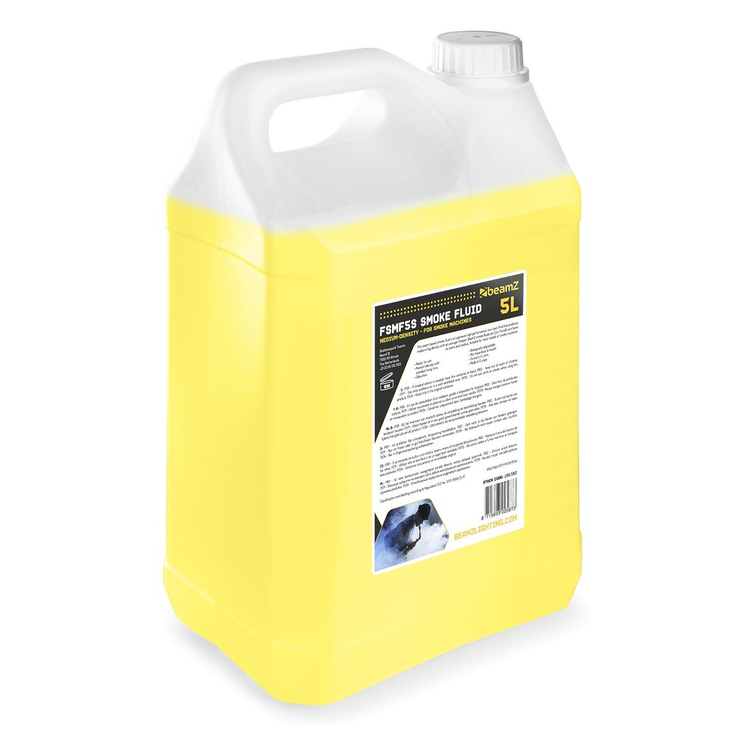 Líquido de Humo Base Agua Densidad Media 5 Litros BeamZ FSMF5S