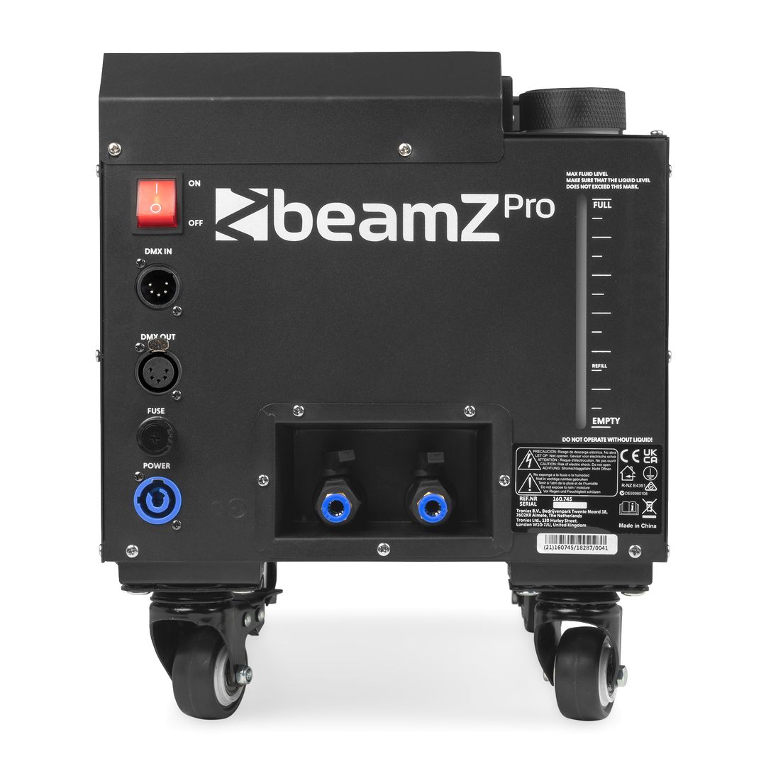 Máquina de Humo Bajo Ultrasónica 1400W con DMX BeamZ Professional LF1400
