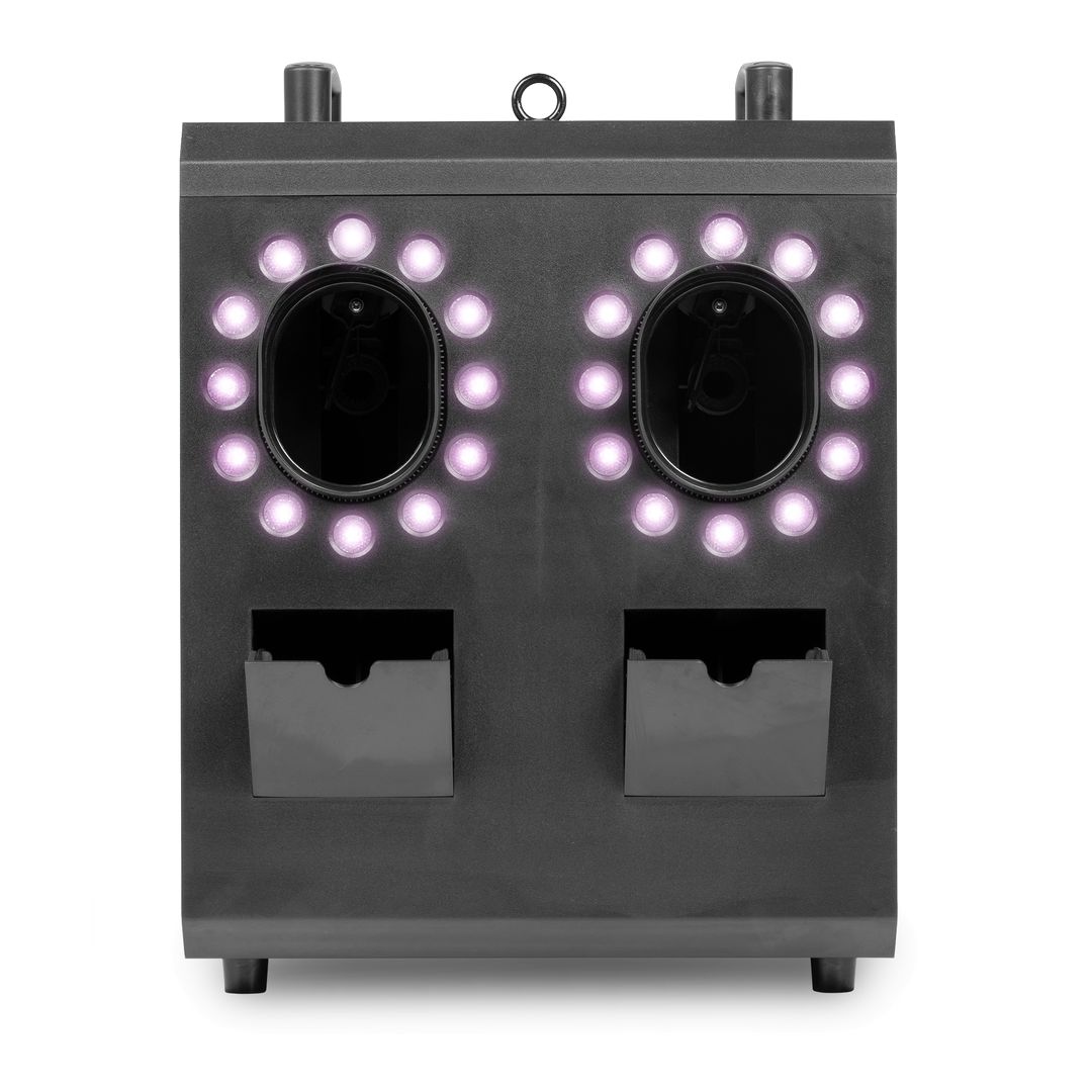 Máquina de Humo y Burbujas con 24 LEDs RGBW y DMX BeamZ Cyclone200