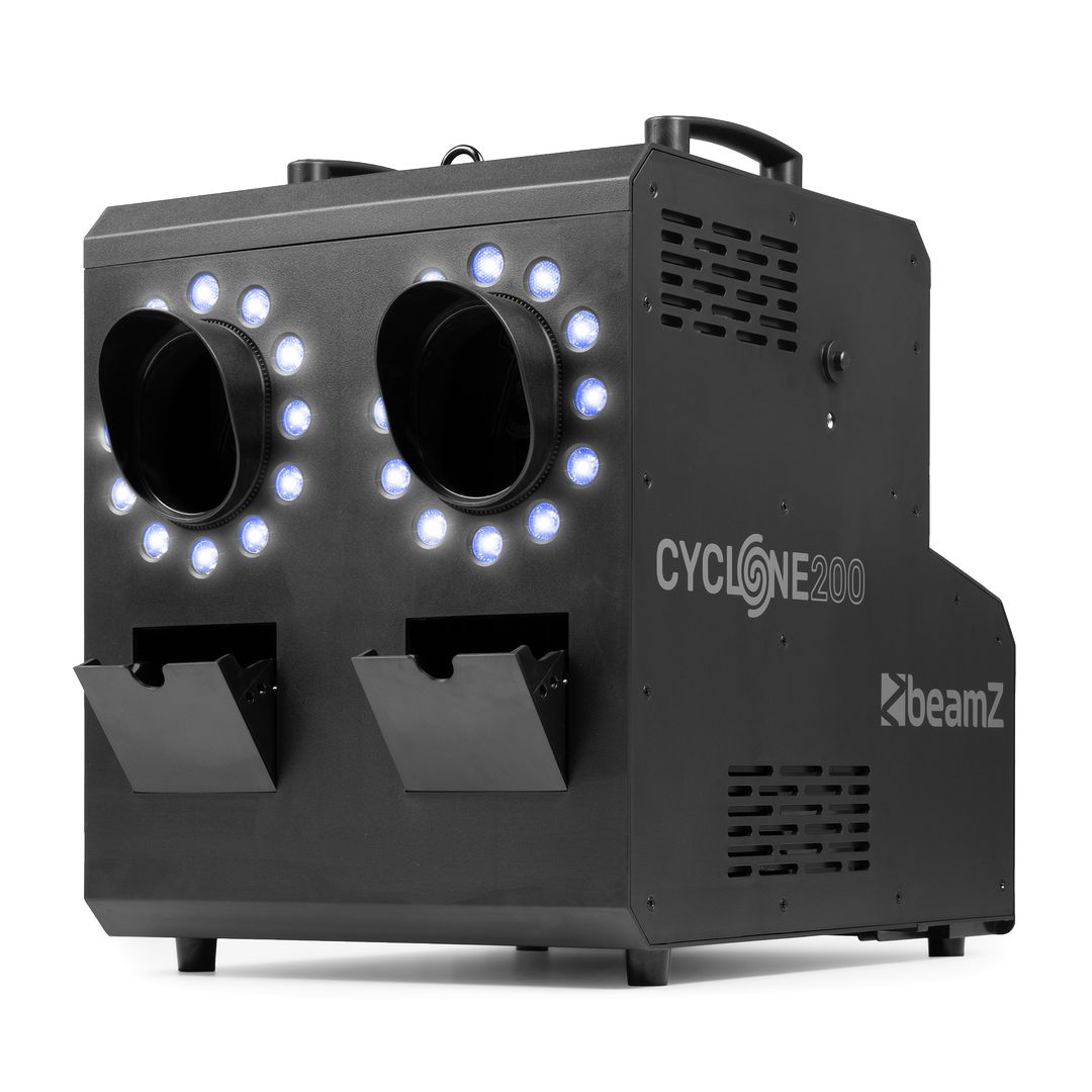 Máquina de Humo y Burbujas con 24 LEDs RGBW y DMX BeamZ Cyclone200