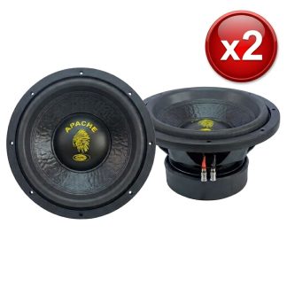 Pack 2 Subwoofers 10" 4+4 Ohm 1250W Kipus Apache A-10